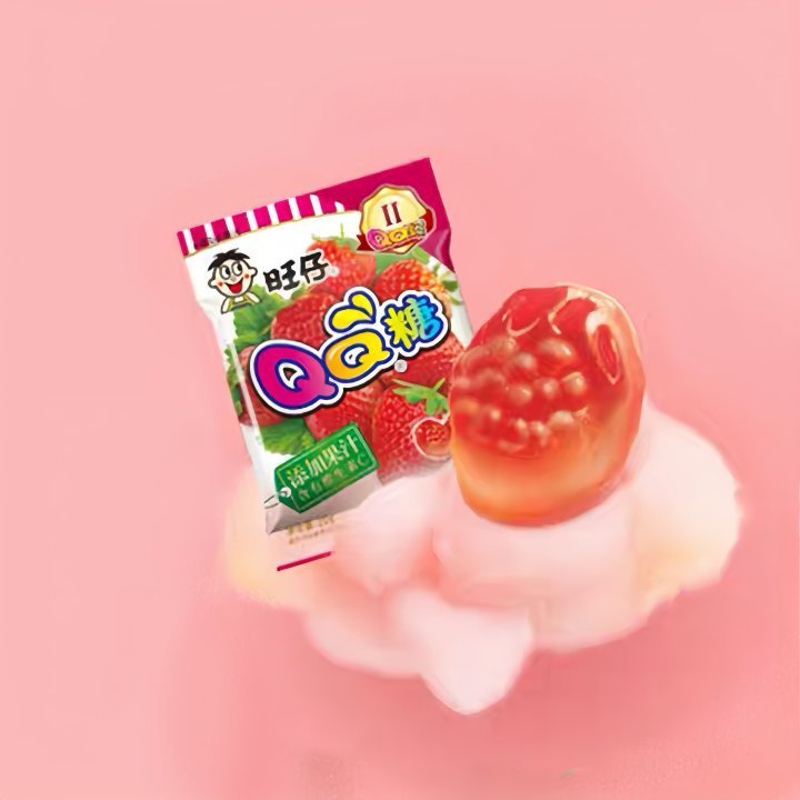 旺仔 QQ糖草莓味 20g 5袋/件|undefined