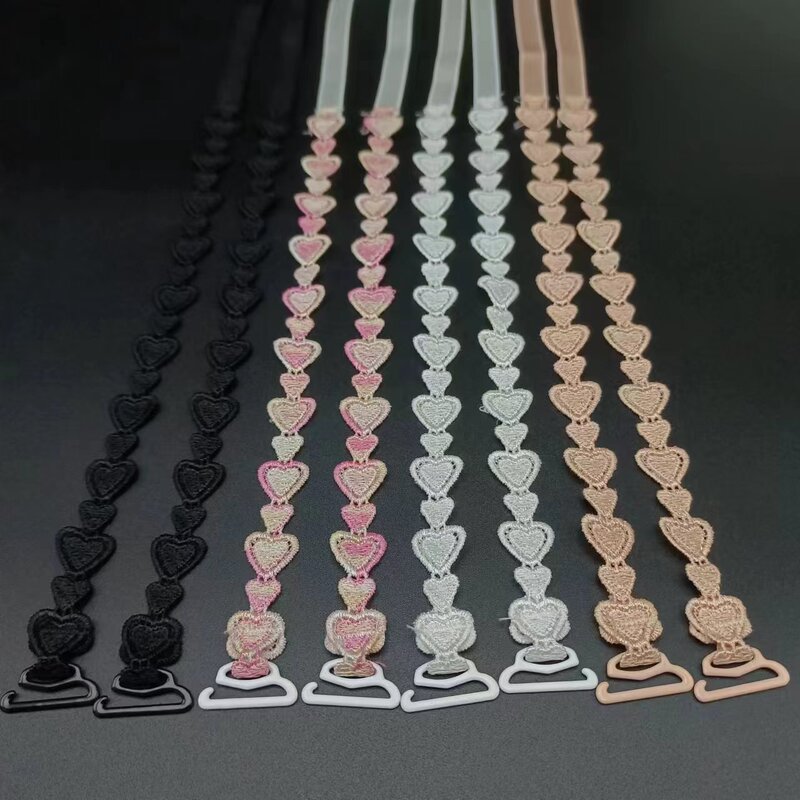 Cross-Border Bra Straps, Embroidered Replacement Straps for Lingerie, Cute and Charming, Girly Style, Small and Delicate Embroidered Straps, Youthful Style