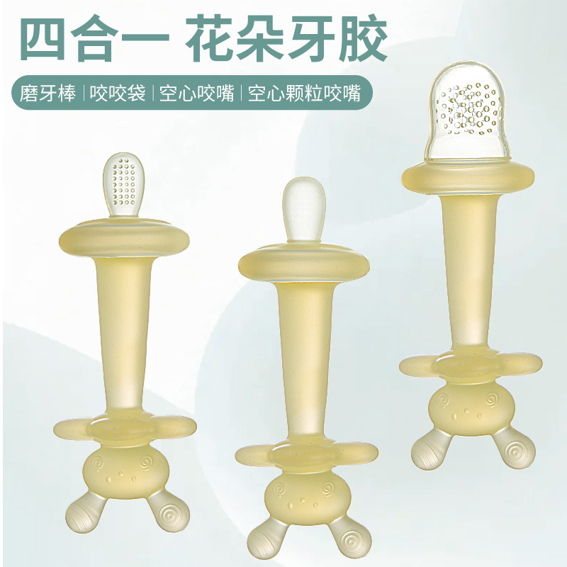 Flower gum baby molar stick for babies over 6 months old