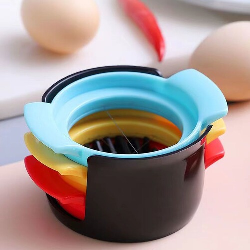 Baby food egg cutter, egg cutter, preserved egg cutter, three-in-one multifunctional slicing and dividing device