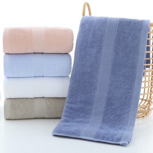 All pure cotton large bath towel wholesale 70*140 adult household absorbent chest wrap bath towel beauty salon hotel can embroider logo