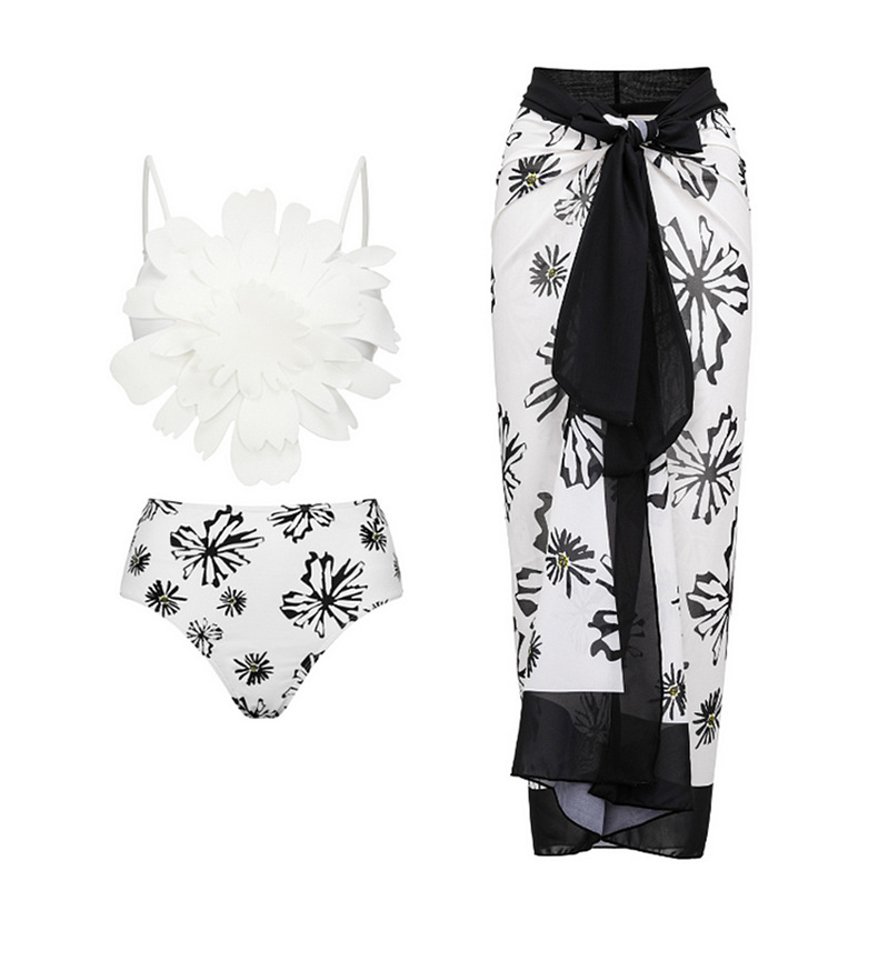 Swimming Pool, Beach Occasion Breathable Function Ditsy Floral Pattern Women's Ditsy Floral 2 Piece Set Bikinis