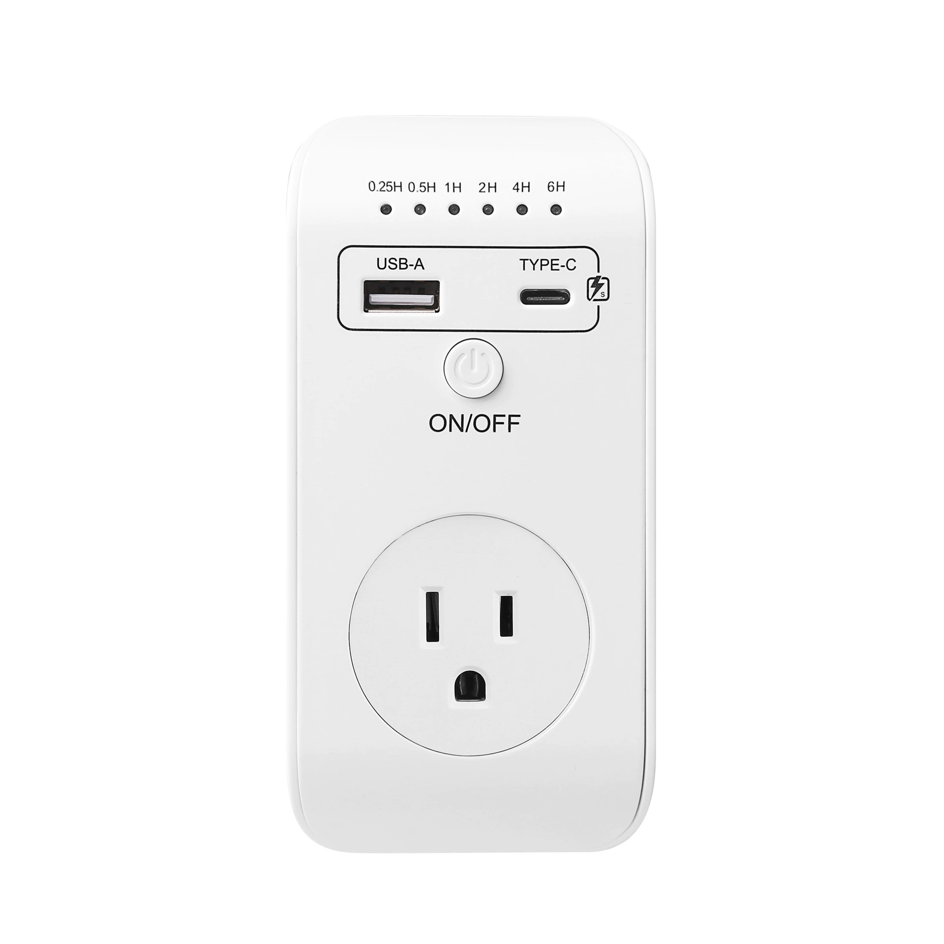 Новый американский датчик USB Type C Обратный отсчет розетка интеллектуальный контроллер времени многофункциональная защита розетки