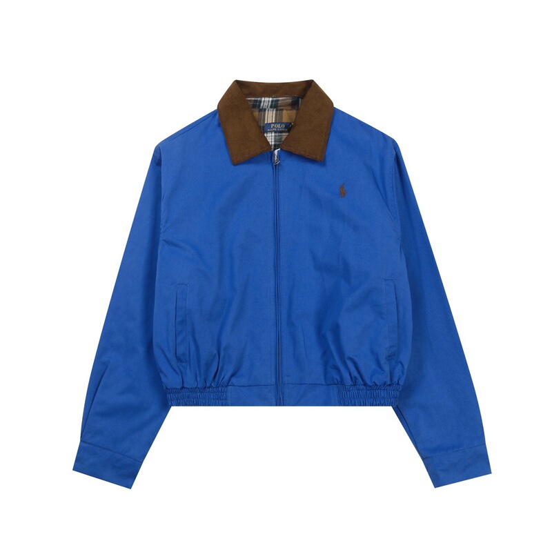Ralph Lauren拉夫劳伦小马标刺绣美式复古四色校园风翻领夹克外套|undefined