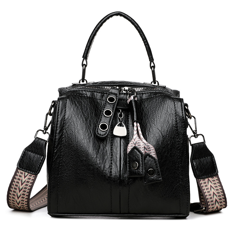European And American Retro Boston Bag For Women, Soft Leather Shoulder And Crossbody Bag, New Fashion Versatile Large Capacity Handbag - Thumbnail 5
