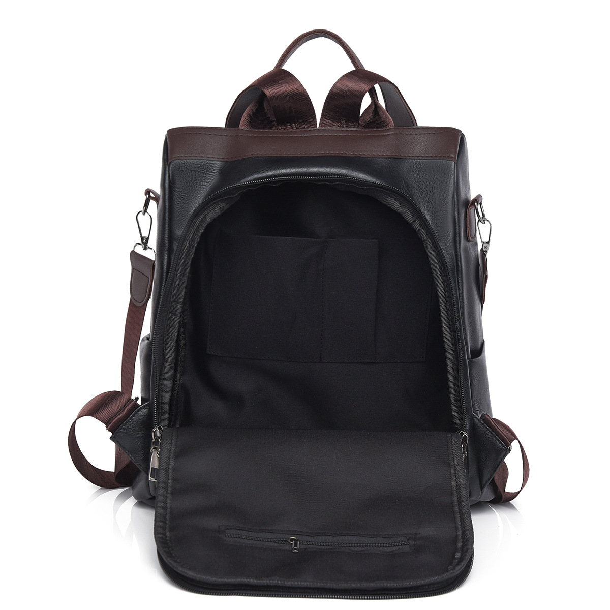 Spot al por mayor 2025 primavera nueva mochila antirrobo para mujer salvaje moda simple multifuncional para mujer