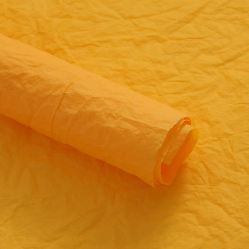 Papel plisado xuenai al por mayor tienda de flores ramo de embalaje de flores forro de papel hecho a mano ramo de papel nativo embalaje mano amasando papel