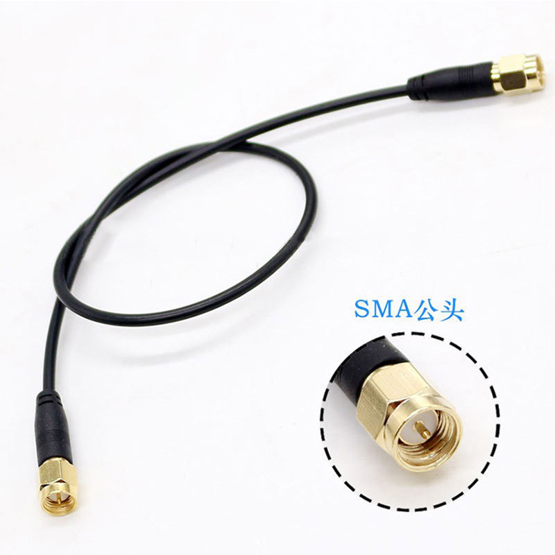 工厂直销 SMA公头转SMA公头连接器 天线转接线 RG174线