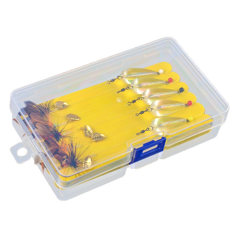 Semillas de melón atadas traje de lentejuelas Ma Kou Luya cebo falso venenoso mosquito mosca gancho grupo de pesca alimentador raya blanca micro cebo de pescado