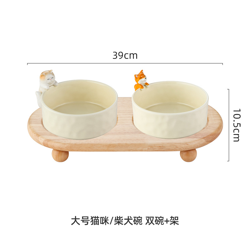 Entrada llave de entrada cerámica Shiba Inu gato lindo salón Mesa café zapato cosméticos joyería almacenamiento Tazón