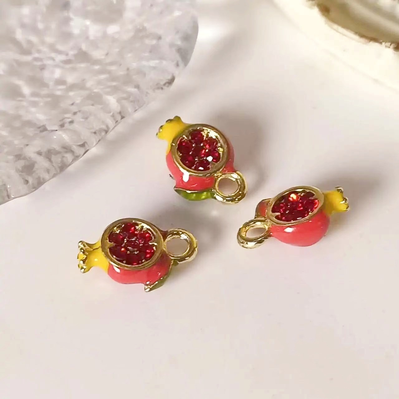 20g Weight Pendant Jewelry Making Type Charms, Earrings, Necklace Classification 10 PCS/Package Quantity Alloy Material Fruit Pattern All Seasons Season Plating Design Cute Style 10 PCS/Package Alloy Fruit Pendant Charms Earrings Necklace 5