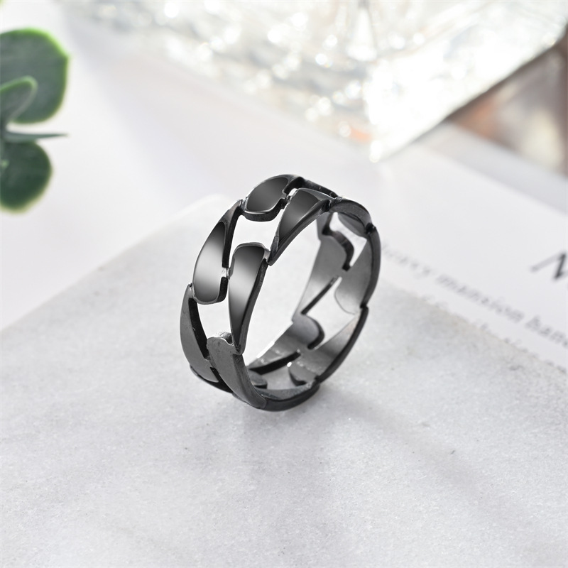15g Weight Rings Classification 12, 6 Ring Size 1 Piece Quantity Daily, Street Occasion 304 Stainless Steel Material Roman Numeral Pattern All Seasons Season Unisex Gender Plating Design Hip-Hop, Punk Style Hip-Hop Punk Roman Numeral 304 Stainless Steel Plating Unisex Rings Men Band Rings 7