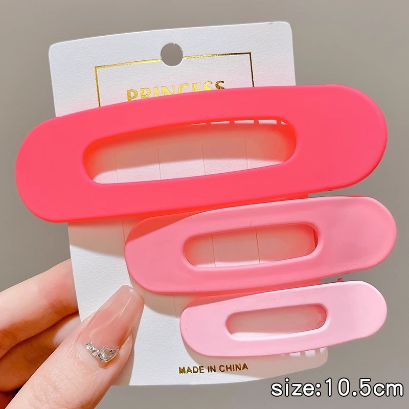 Rosa horquilla femenina 2024 Nueva horquilla BB clip frente flequillos laterales horquilla rota lindo clip de dopamina otoño