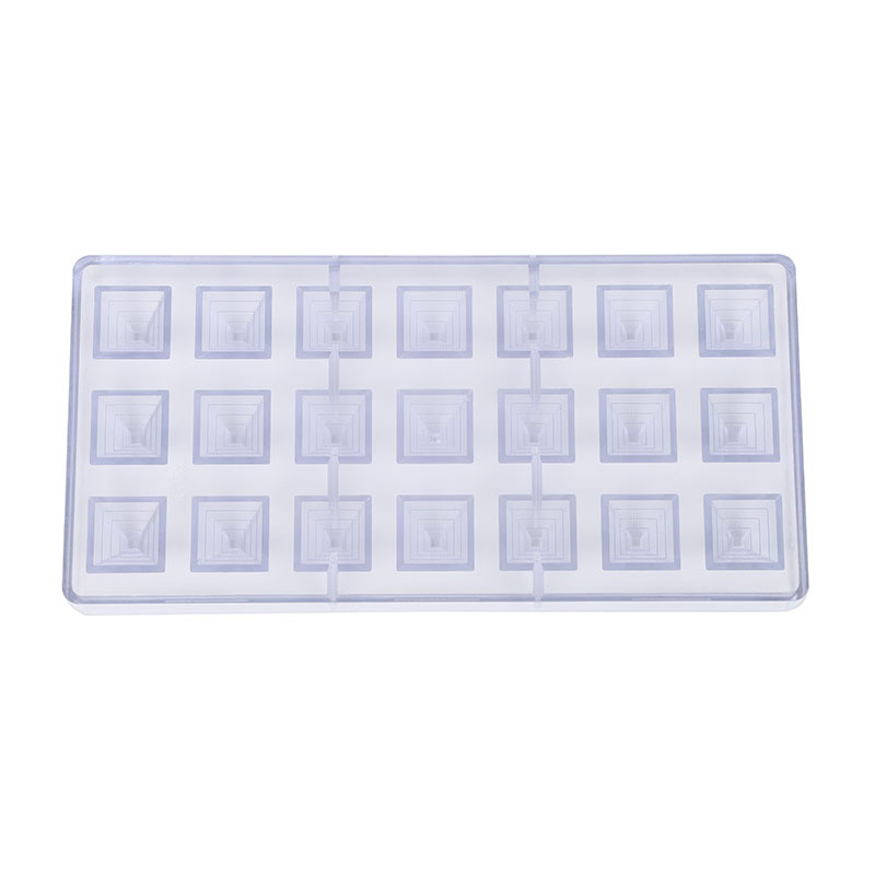 Suministro directo de fábrica molde de chocolate DIY herramientas para hornear molde de caramelo de chocolate de plástico duro molde para hornear