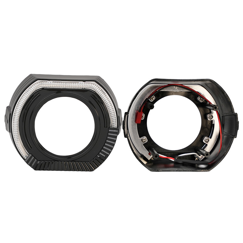 2.5 pulgadas y 3 pulgadas guía de luz de ojo de ángel deportivo cubierta decorativa integrada máscara de lente modificada luz de conducción diurna LED image 6