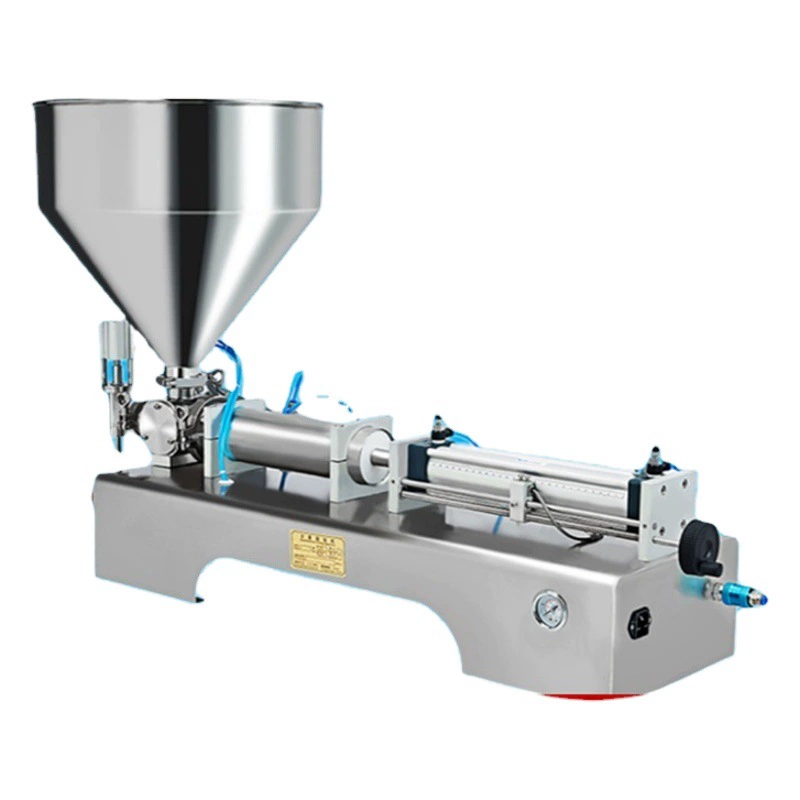 Маленькая слизная полуавтоматическая машина для наполнения пасты, тыквенное пюре, количественная пневматическая машина для наполнения пасты, жидкости, машина для наполнения двойного назначения