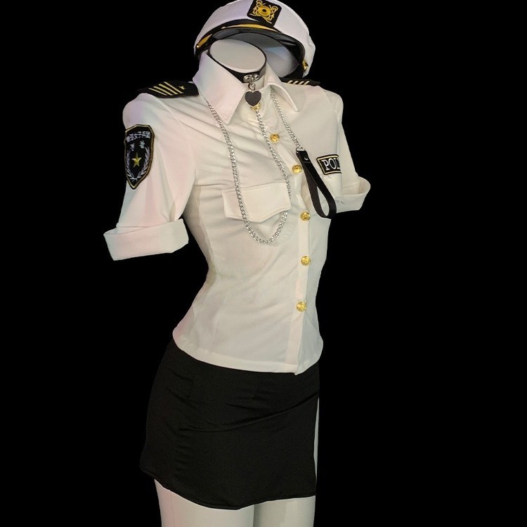 Stewardess Cos Policewoman Uniform Suit Sexy Fun Sexy Temptation Intimates Pure Lust Style Qqny High-End Flirting