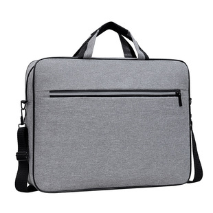 New 15-inch laptop bag large capacity business office briefcase shoulder messenger bag reflective strip