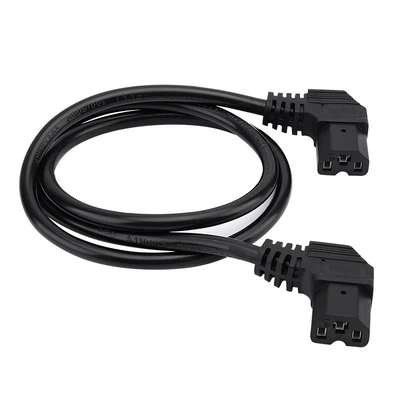 Old national standard electric car double female head tea picker hedge trimmer line battery line extension line thickened pure copper wire (Other Electric Vehicle Accessories) - 15-square-meters-1m-double-curved-female-head