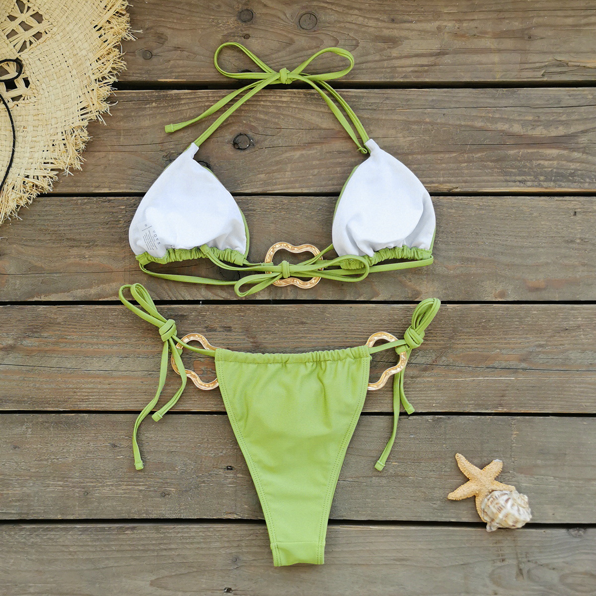 Demi Cup Bra Cup Women's Solid Color 2 Pieces Set Bikinis Swimwear