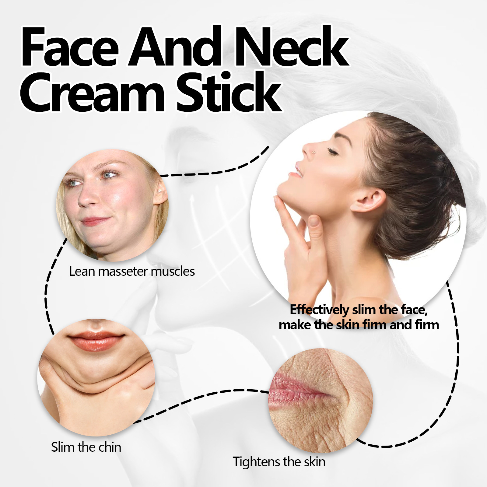 Bâton de crème pour le cou et le visage au curcuma EELHOE pour soulever, raffermir, réduire les rides, soins du visage, hydrater et_voghion.com