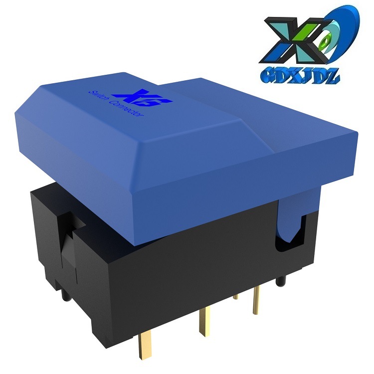 轻触开关方形立式  按压复位按键开关17.4x16.8 迷你立式按钮开关