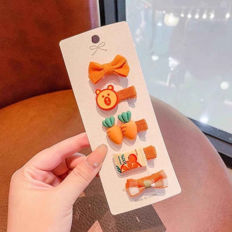 Niños lindos abrazaderas de pelo de tela para bebés, abrazaderas de pelo para bebés no lesionan el cabello para niños pequeños