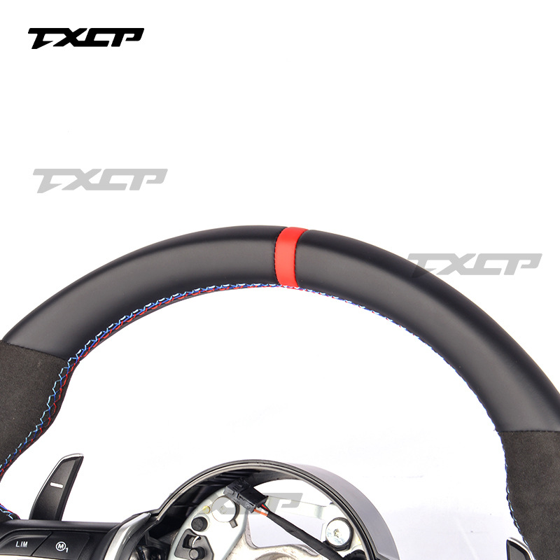 Suitable for BMW 1~7 Series X3X4X5X7 M2M3M4M5M6, for modification and upgrade, MP full leather steering wheel