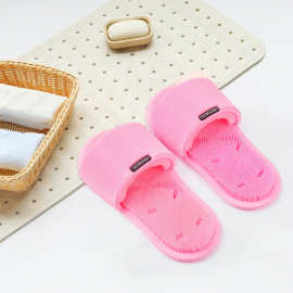 家居足底按摩拖鞋男 浴室情侣防滑吸底拖鞋女 加厚软底硅胶凉拖鞋