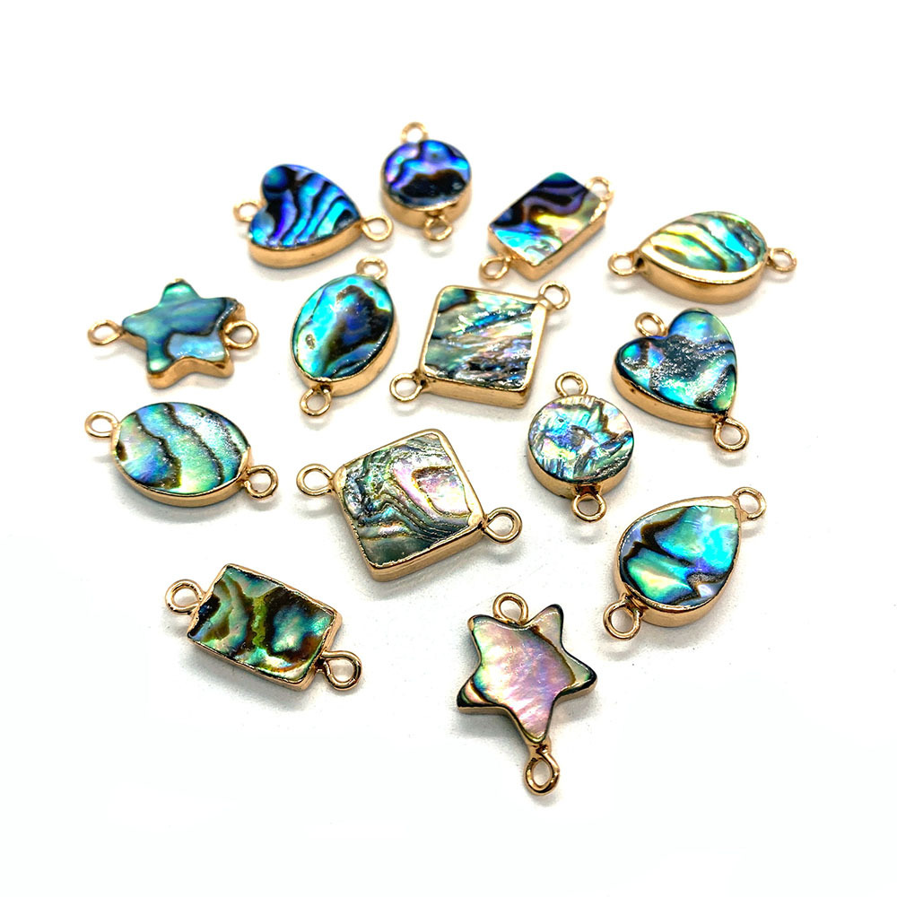 Organic pendant heart shaped drop-shaped