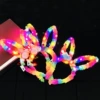 Rainbow color plush rabbit ear hoop mixing