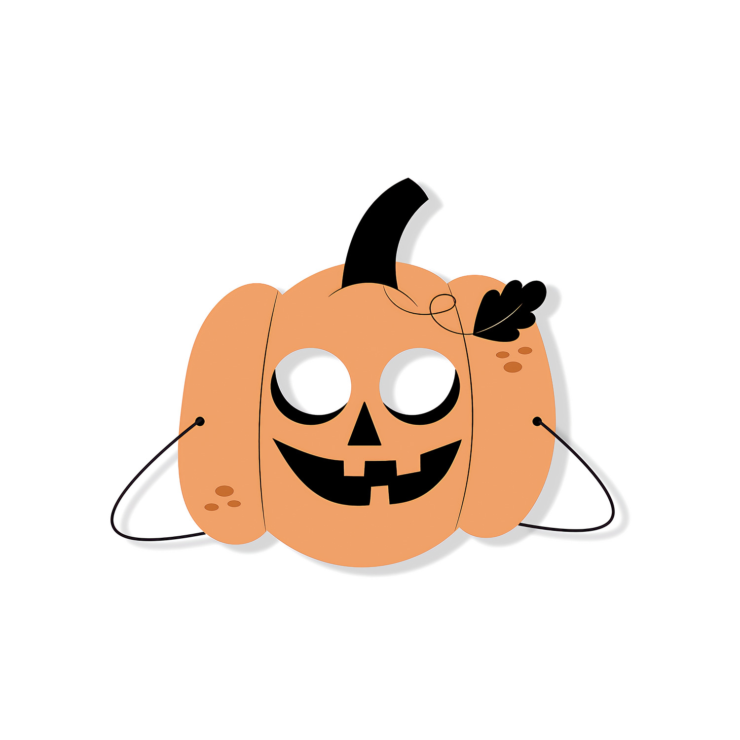 Halloween blanco máscara de cartón kindergarten hecho a mano DIY material creativo dibujos animados niños mascarada apoyos