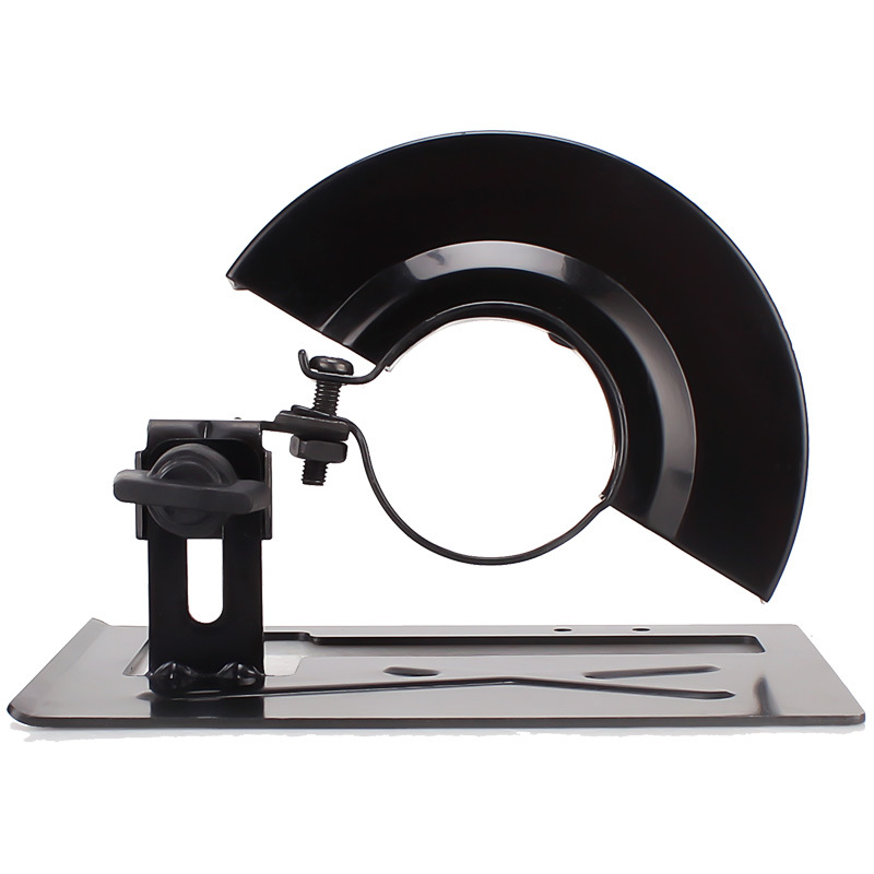 Molino de ángulo pulido molino de mano máquina de corte base de soporte modificado sierra de mesa carpintería cubierta de protección marco de sierra circular