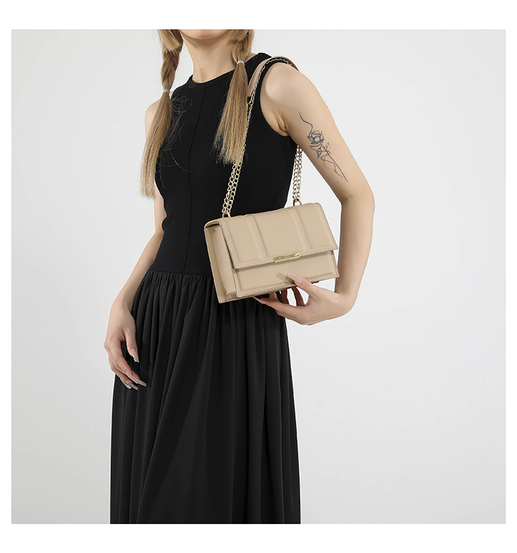 Cross-border commuting small square bag, retro chain single-shoulder bag, Korean version crossbody bag, new autumn/winter 2024 collection, women's bag undefined