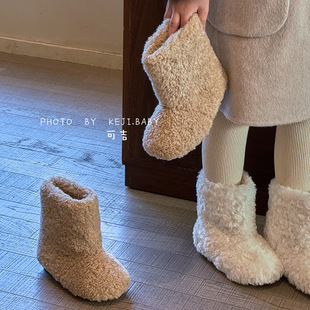 �ɐ���ϵ����ͯЬСͯ��ͯëëѥŮͯѩ����Ь��ѥŮ��ѥ�ӌ���Ů
