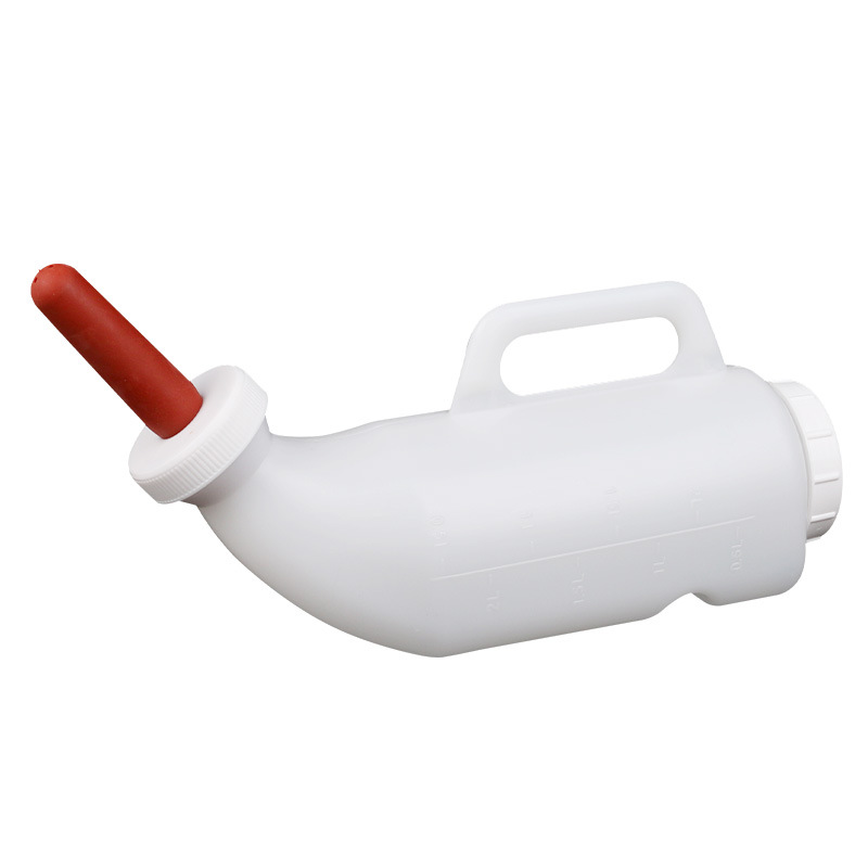 Suministro directo de fábrica de chupetes engrosados y alargados, biberón de vaca, chupete duradero, olla de leche para terneros, olla de alimentación 2L3L4L5L
