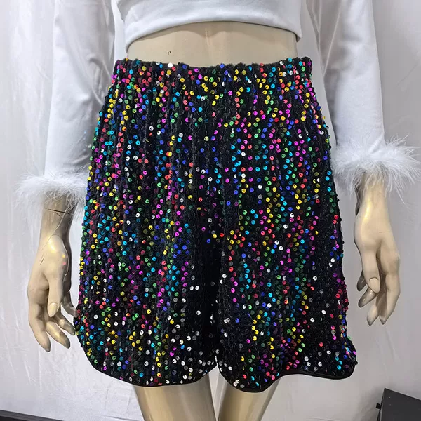 Black background sequins