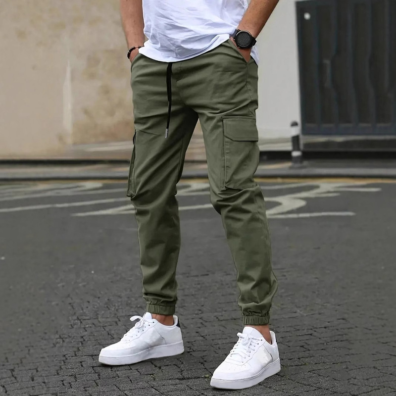 2025 Cross-border American Men's Pants High Street Trendy Brand Loose Straight Overalls Sports Casual Charge Tie Pants Men 2025 Cross-border American Men's Pants High Street Trendy Brand Loose Straight Overalls Sports Casual Charge Tie Pants Men