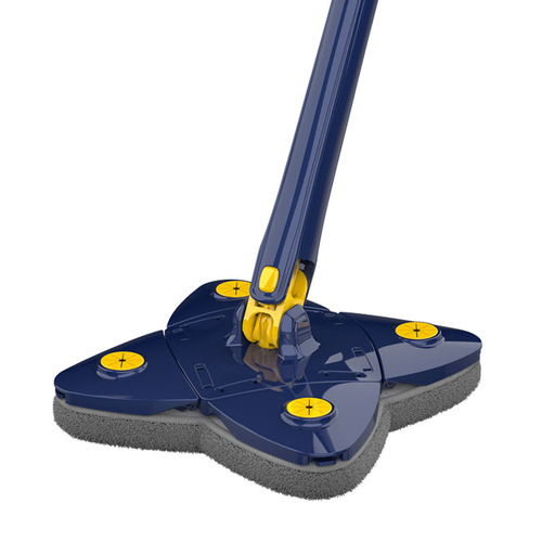 360-degree rotating triangle mop ceiling wall roof glass wall four-leaf clover mop four-corner mop