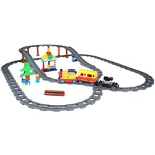 轨道小火车套装儿童DIY互动游戏拼装组装拼搭场景积木轨道玩具