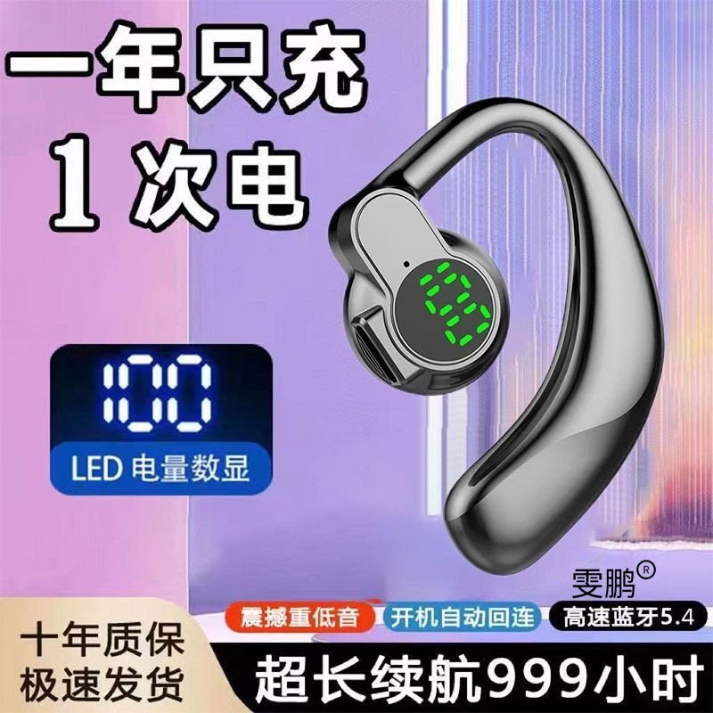 New Rotating Wireless Bluetooth Headset, Ear-Mounted Sports, Ultra-Long Standby Life, Suitable for Xiaomi, Apple and Huawei