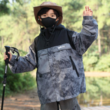童装男童秋装两面穿冲锋衣外套2024新款春秋季户外登山服中大童潮