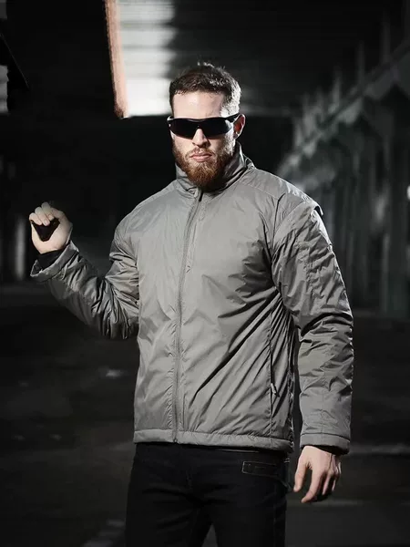 Lightweight and warm tactical cotton jacket for men, outdoor cold-proof coat with stand-up collar, autumn and winter military-style training jacket