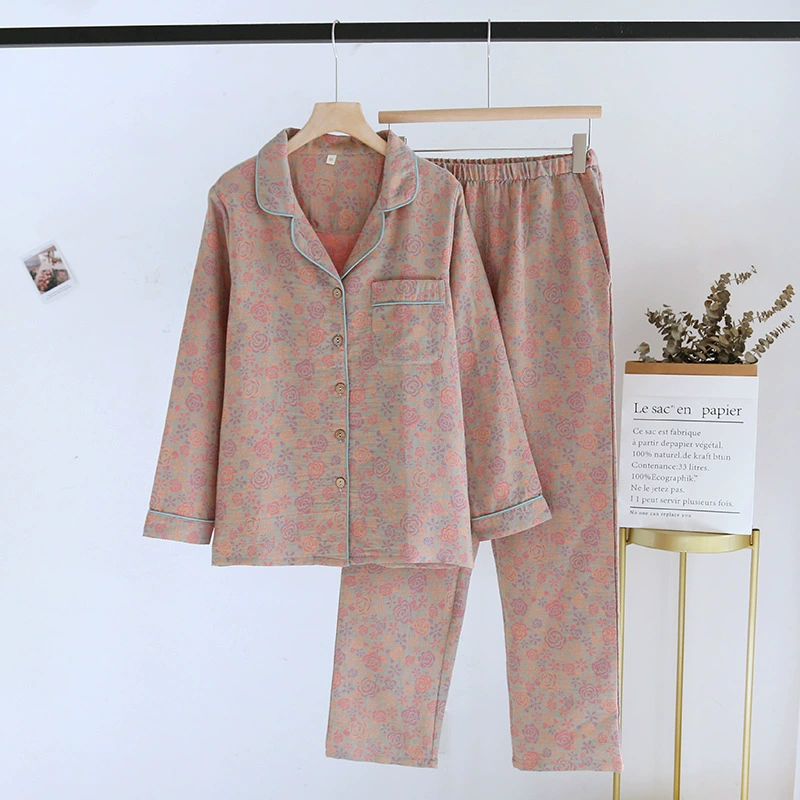 Pijama, cotton long-sleeve, set, oversize