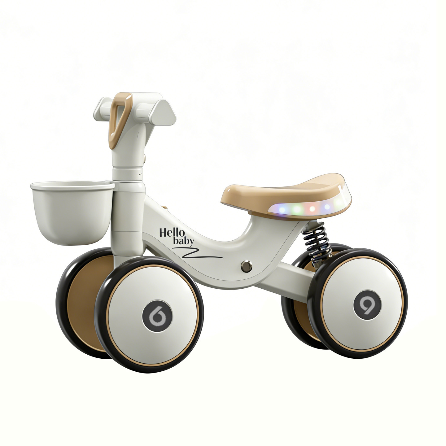 Coche de equilibrio para niños de 1 a 3 años de edad, bebés pequeños, bebés pequeños, bebés pequeños, anti-rollback, 2 introducción, patinaje de cuatro ruedas, deslizamiento deslizante
