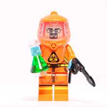 第三方积木MOC丧尸万圣节防化服儿童积木玩具拼装创意城堡机器人