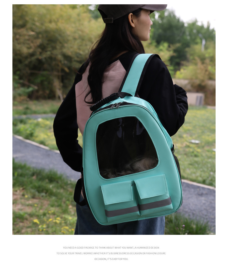 Wholesale Safety reflective strip pet cat school bag backpack for cats and dogs 103-45087