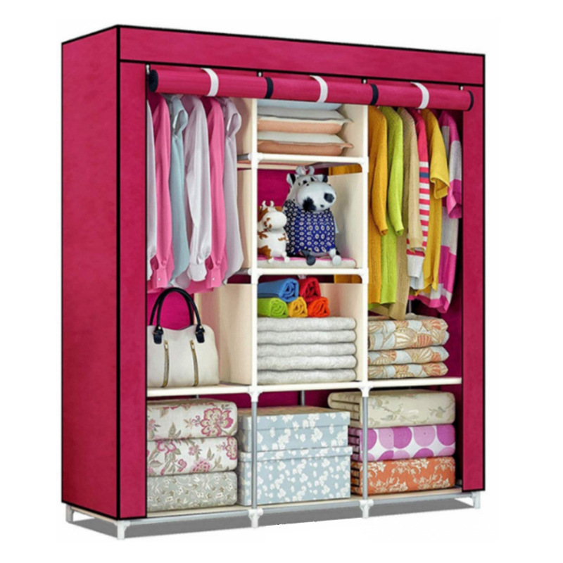 Comercio exterior explosivo simple armario no tejido armario de almacenamiento armario de acero armario de montaje de almacenamiento armario de acabado