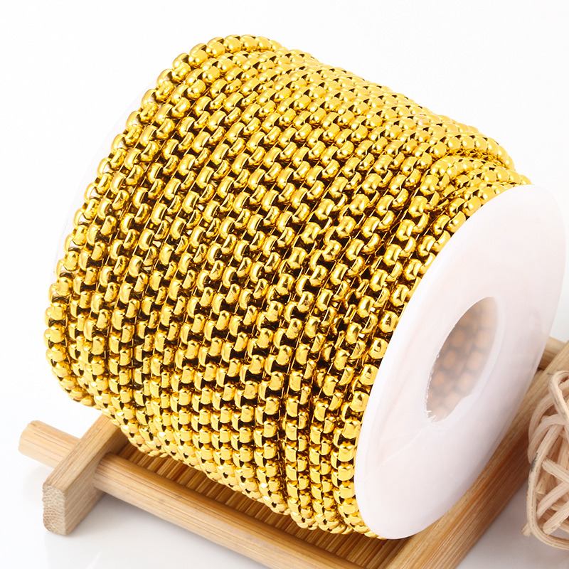 5 M Per Pack Quantity 304 Stainless Steel Material Geometric Pattern 5 M Per Pack 304 Stainless Steel Jewelry Accessories