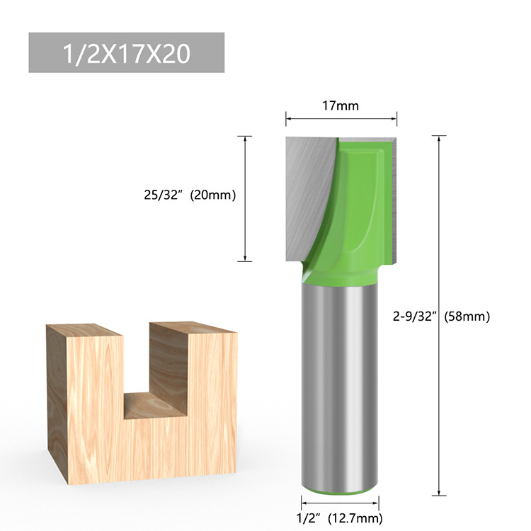 Fresa de carburo Lavie grande de fondo plano para máquina de grabado, especial para fresadoras de madera.
